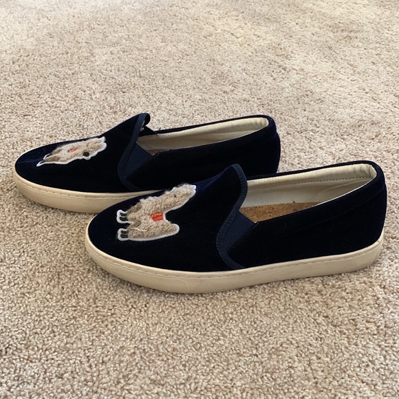 10% Off Host Pick Sunday Soludos Velvet Llama Sneaker - Navy Size 9 - Picture 4 of 10